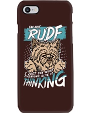 Terrier Dog I'm Not Rude Phone Case tile