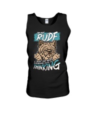 Terrier Dog I'm Not Rude Unisex Tank tile