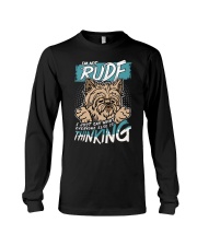 Terrier Dog I'm Not Rude Long Sleeve Tee tile