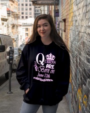 June Queens Are Born On June 12th Hooded Sweatshirt lifestyle-unisex-hoodie-front-1