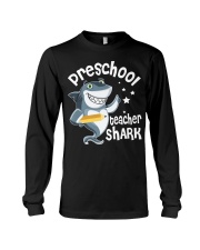 Teacher Preschool Teacher Shark Long Sleeve Tee tile
