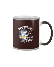 Teacher Preschool Teacher Shark Color Changing Mug tile