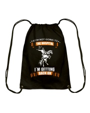 Horse I'm Getting Back On Drawstring Bag tile