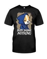 Corgi Dog Busy Doing Nothing Classic T-Shirt tile