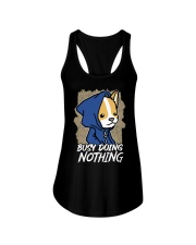 Corgi Dog Busy Doing Nothing Ladies Flowy Tank tile