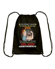 Pug Dog This Crazy Pug Mom Drawstring Bag tile