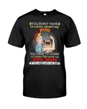 Pug Dog This Crazy Pug Mom Classic T-Shirt tile