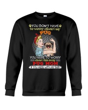 Pug Dog This Crazy Pug Mom Crewneck Sweatshirt tile