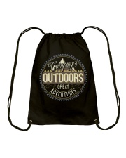 Camping Outdoors Great Adventures Drawstring Bag tile