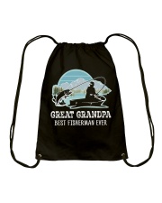 Fish Great Grandpa Best Fisherman Ever Drawstring Bag tile