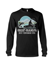 Fish Great Grandpa Best Fisherman Ever Long Sleeve Tee tile