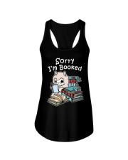 Book Sorry I'm Booked Llama Ladies Flowy Tank tile