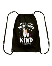 Llama It's No Prob-Llama Drawstring Bag tile