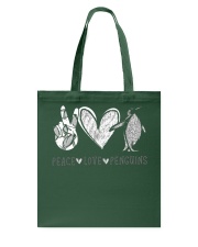 Penguins Peace Love Penguins Tote Bag tile