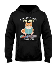 Shiba Inu Dog I'm Not A Nerd Hooded Sweatshirt front