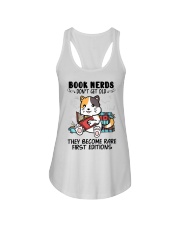 Cat Book Nerds Don't Get Old Ladies Flowy Tank tile