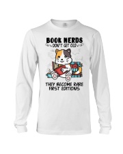 Cat Book Nerds Don't Get Old Long Sleeve Tee tile