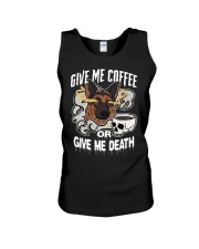German Shepherd Dog Give Me Coffee Unisex Tank tile