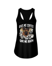 German Shepherd Dog Give Me Coffee Ladies Flowy Tank tile