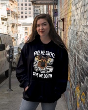 German Shepherd Dog Give Me Coffee Hooded Sweatshirt lifestyle-unisex-hoodie-front-1