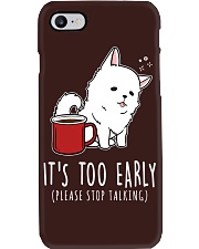 Samoyed Dog It's Too Early Phone Case tile