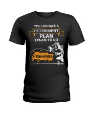Fish Retirement Plan Is Fishing Ladies T-Shirt tile