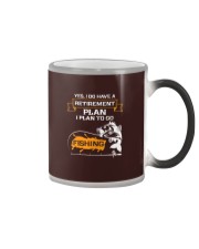 Fish Retirement Plan Is Fishing Color Changing Mug tile