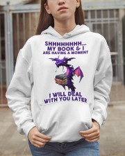 Dragon My Book And I Are Having A Moment Hooded Sweatshirt apparel-hooded-sweatshirt-lifestyle-07