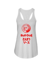Bulldog Dog Bull Dog Tonkatsu Sauce Ladies Flowy Tank tile