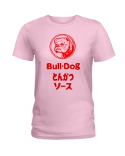 Bulldog Dog Bull Dog Tonkatsu Sauce Ladies T-Shirt tile