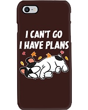 Bulldog Dog I Can't Go I Have Plans Phone Case tile