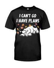 Bulldog Dog I Can't Go I Have Plans Classic T-Shirt tile
