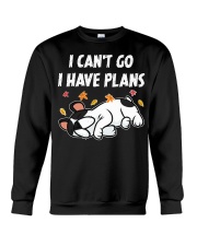 Bulldog Dog I Can't Go I Have Plans Crewneck Sweatshirt tile