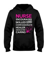 Nurse Caring Hooded Sweatshirt front