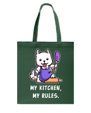 Samoyed Dog My Kitchen My Rules Tote Bag tile