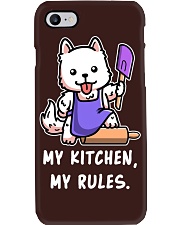 Samoyed Dog My Kitchen My Rules Phone Case tile