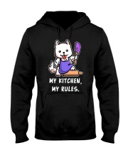 Samoyed Dog My Kitchen My Rules Hooded Sweatshirt front