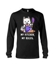 Samoyed Dog My Kitchen My Rules Long Sleeve Tee tile