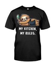 Sloth My Kitchen My Rules Classic T-Shirt tile
