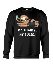 Sloth My Kitchen My Rules Crewneck Sweatshirt tile