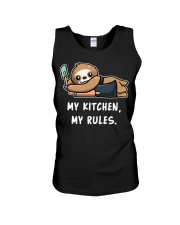 Sloth My Kitchen My Rules Unisex Tank tile