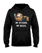 Sloth My Kitchen My Rules Hooded Sweatshirt front