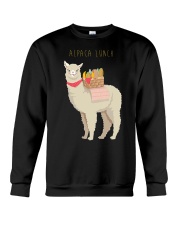 Llama Alpaca Lunch Crewneck Sweatshirt tile