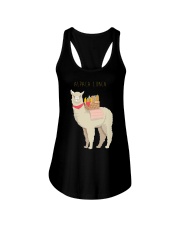 Llama Alpaca Lunch Ladies Flowy Tank tile