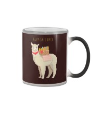 Llama Alpaca Lunch Color Changing Mug tile