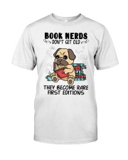 Book Nerds Don't Get Old Pug Dog Classic T-Shirt tile