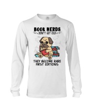 Book Nerds Don't Get Old Pug Dog Long Sleeve Tee tile