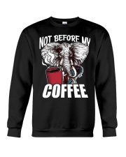 Elephants Not Before My Coffee Crewneck Sweatshirt tile