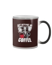 Elephants Not Before My Coffee Color Changing Mug tile