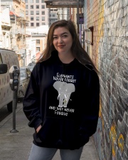 Elephants Never Forget And They Never Forgive Hooded Sweatshirt lifestyle-unisex-hoodie-front-1